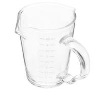 Tazza Graduata in Vetro per Latte e Caffè, Trasparente | Coffee Bar e Latte Art, Liscia e Facile da Usare, Leggera e Poco Fragile