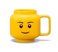 Tazza grande in ceramica con volto di bambino