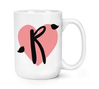 Tazza Grande Letter R Cuore Alfabetico 15oz - Grande