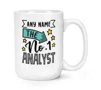 Tazza Grande Personalizzata No.1 Analyst 15oz Il Migliore Del Mondo Grazie