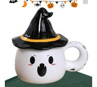 Tazza Halloween - Tazze In Ceramica Fantasma Divertenti | Riutilizzabili Per Casa Festività Università Notte Giochi Cucina Feste Riunioni