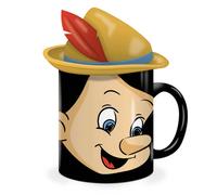 Tazza illustrata scolpita a mano dipinta a mano a forma di Pinocchio Disney con