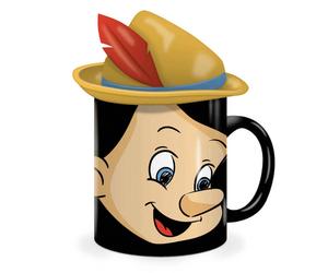 Tazza illustrata scolpita a mano dipinta a mano a forma di Pinocchio Disney con