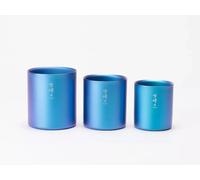 Tazza impilabile SNOW PEAK Limited 3 misure H200 H300 H450 Titanium Blue Seppou