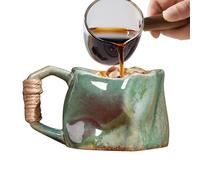 Tazza in, 250 ml, realizzata a mano, in ceramica, portatile, fatta a mano, per bevande calde e ghiacciate
