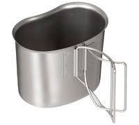MFH US tazza per borraccia, in acciaio inox, pieghevole