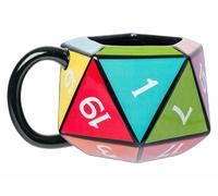 Tazza In Ceramica 3D Sculpted Dado D20 Dungeons & Dragons, 23oz