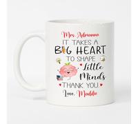 Tazza In Ceramica A Big Heart To Shape Little Minds White Per 330ML