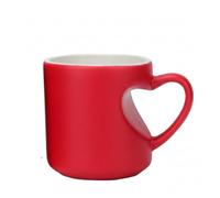 Tazza in ceramica a forma di cuore che cambia colore, sensibile al calore, tazza magica con manico a cuore, tazza da caffè termocromica che cambia colore, per la cucina domestica, gli amanti del caffè