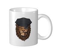 Tazza In Ceramica Bad Lion Wearing A Mechanical Eye Latte Mug Donne Con Manico Tazza Colazione, Per Work, The, Merenda, 330ml