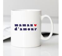 Tazza In Ceramica Bianca MAMMA D AMORE 2 CUORE.