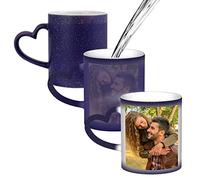 Tazza in Ceramica cambia colore con calore - Tazza Magica Termosensibile che Cambia Colore Personalizzata con Foto, Logo, Grafica o Testo Idea Regalo Simpatica ed Originale per ogni Occasione
