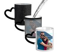 Tazza in Ceramica cambia colore con calore - Tazza Magica Termosensibile che Cambia Colore Personalizzata con Foto, Logo, Grafica o Testo Idea Regalo Simpatica ed Originale per ogni Occasione