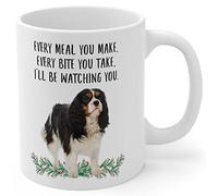 Tazza In Ceramica Cavalier King Charles Spaniel Black White Durevole Tazze Da Tè In Ceramica Divertente Mug In Porcellana Per Thè Quotidiano Latte