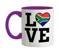 Tazza In Ceramica Con Bandiera Del Sudafrica - Capitale Del Paese Città Del Capo