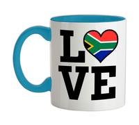 Tazza In Ceramica Con Bandiera Del Sudafrica - Capitale Del Paese Città Del Capo
