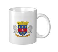 Tazza in ceramica con bandiera di Saint Barthelemy, elegante tazza da caffè Tee Drinkware per casa e ufficio, 325 ml