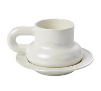Tazza in ceramica, con manico ergonomico, elegante e riutilizzabile, per la casa, la cucina, il caffè, il posto di lavoro, la birra, il latte, il picnic, il ristorante - per cucina, la casa, la