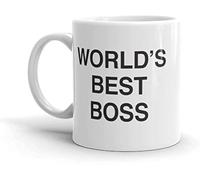 Tazza in ceramica con scritta “World’s best boss”, “Dunder Mifflin” (The Office), 325 ml