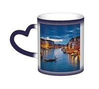 Tazza in ceramica con stampa di Venezia Notte Cambia Colore in The Sky Regali personalizzati per gli amanti della famiglia Amici