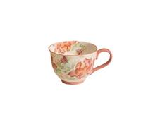 Tazza in ceramica con stampa vegetale, tazza da tè e caffè nel microonde | La grande capacità è adatta for farina d'avena, latte, caffè e tè pomeridiano(Color4)