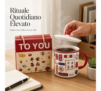 Tazza in ceramica da 400ml, stile retrò cinese, Per ufficio