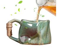 Tazza in ceramica fatta a mano, tazze di ceramica fatte a mano - Tazza in ceramica da 250 ml, tazze da caffè a forma irregolare - Tazza estetica portatile in ceramica fatta a mano per l