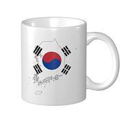 Tazza In Ceramica Flag Map Of South Korea (De Facto) Tazze Di Caffee Uomini Personalizzato Tazza Colazione, Per Office, The, Bambini, 330ml