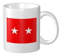 Tazza In Ceramica Flag Of A United States Army Major General Latte Mug Donne Uomini Tazza Colazione, Per Office, Merenda, Fidanziati, 330ml