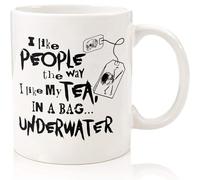 Tazza in Ceramica Funny I Like People The Way I Like My Gag Boss Work White Tazza da Caffe Standard Tazza Mug Lavabile Tazza Regalo per Lavori Ogni Occasione Collega 330ML