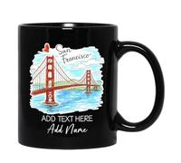 Tazza In Ceramica Golden Gate Bridge San Francisco Black Per 330ML