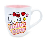 Tazza In Ceramica Hello Kitty Con Cuori | Contiene 18 Once