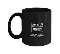 Tazza in Ceramica I May Not Be Perfect But Im A Architect Tea Mug Standard Tazza in Porcellana Multi-Colour Coffee Mug per Ogni Occasione Collega Lavori 330ML