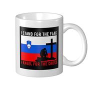 Tazza In Ceramica I Stand For The Slovenia Flag And I Kneel Tazze Caffè Con Manico Personalizzato Tazza De Cerámica, Per Bambini, The, Work, 330ml
