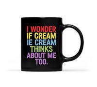 Tazza In Ceramica I Wonder If Ice Cream Thinks About Me Too Vintage Con Manici Tazze Da Tè In Ceramica Moderne Tazza Da Tè Per Thè Anniversario Latte