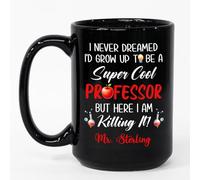 Tazza In Ceramica I'D Grow Up To Be A Professor Black Per 330ML