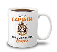 Tazza In Ceramica I'M The Captain I Make Ship Happen White Per 330ML
