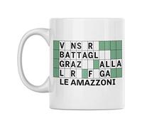 Tazza in Ceramica Le Amazzoni, Gadget Film Anni 80 E 90, Tazze Colazione Divertenti Vintage, Tazza The, Caffe Anni Ottanta, Travel Mug Trasmissione TV, Film Comici Italiani Famosi (Bianco, Ceramica)