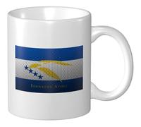 Tazza In Ceramica Mesh Style Flag Of Johnston Atoll Local Tazze Caffè Con Manico Personalizzato Tazza Colazione, Per Merenda, Home, Colazione, 330ml