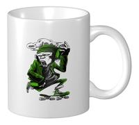 Tazza In Ceramica Monkey Handling Spray Paint And Skateboards Latte Mug Uomini Donne Tazza De Cerámica, Per The, Home, Bambini, 330ml