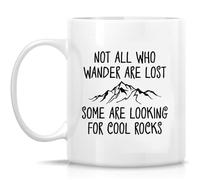 Tazza In Ceramica Not All Who Wander Are Lost, Some Are Looking For Cool Rocks Durevole Tazze Da Tè In Ceramica Moderne Mug In Porcellana Per Moglie Thè Caffe