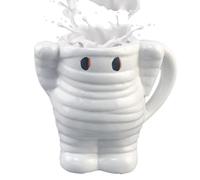 Tazza in ceramica per Halloween, con design a mummie, per bevande calde e fredde come latte o acqua