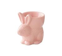 Tazza in ceramica per la colazione del coniglio di Pasqua in porcellana bianca per la decorazione del tavolo da pranzo di festa e l'uso quotidiano
