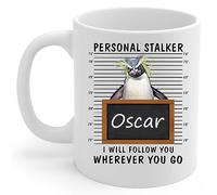 Tazza In Ceramica Personal Stalker I Will Follow You Penguin Customized Name Con Manico Tazze Da Caffè In Ceramica Colorata Tazza Da Tè Per Anniversario Quotidiano Latte