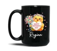 Tazza In Ceramica Personalized Chicken Black Per 330ML