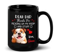 Tazza In Ceramica Personalized English Bulldog Black Per 330ML