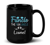 Tazza In Ceramica Personalized Funcle The Fun Uncle Black Per 330ML