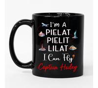 Tazza In Ceramica Personalized I'M A Airplane I Can Fly Black Per 330ML
