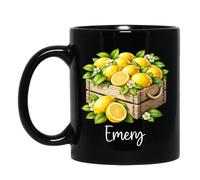 Tazza In Ceramica Personalized Lemons Black Coffee Mug Per Lavori 330ML