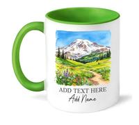 Tazza In Ceramica Personalized Mount Rainier National Park Per 330ML